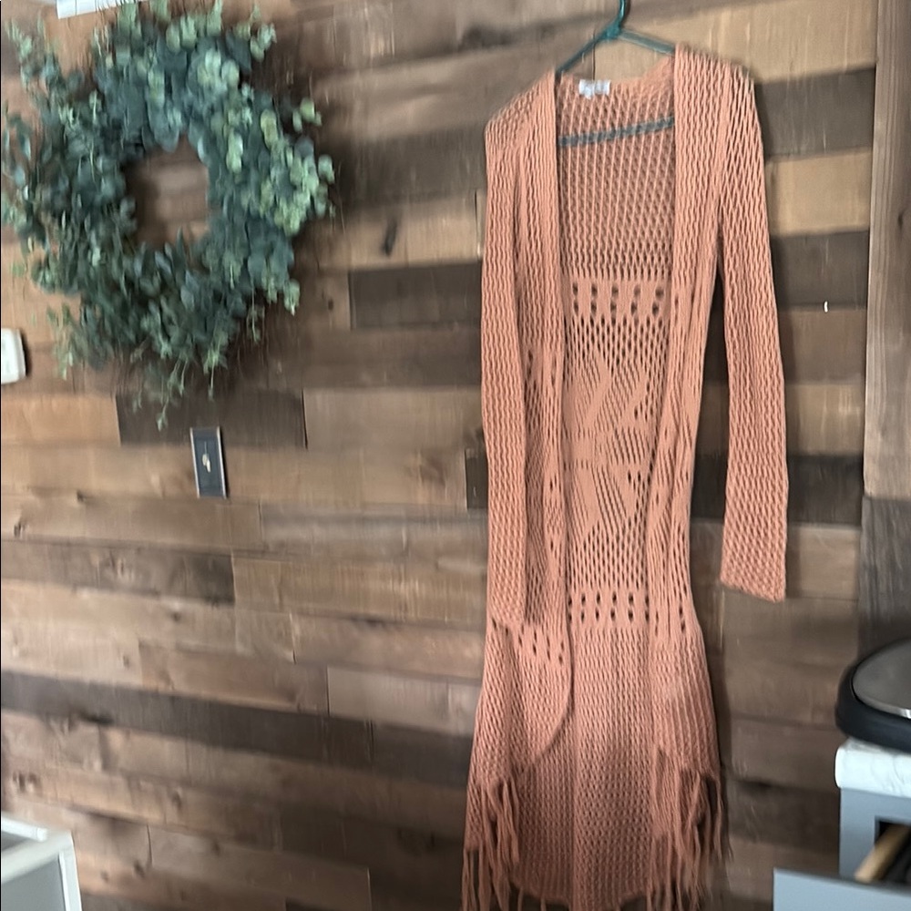 Charlotte Russe Orange Knit Cardigan